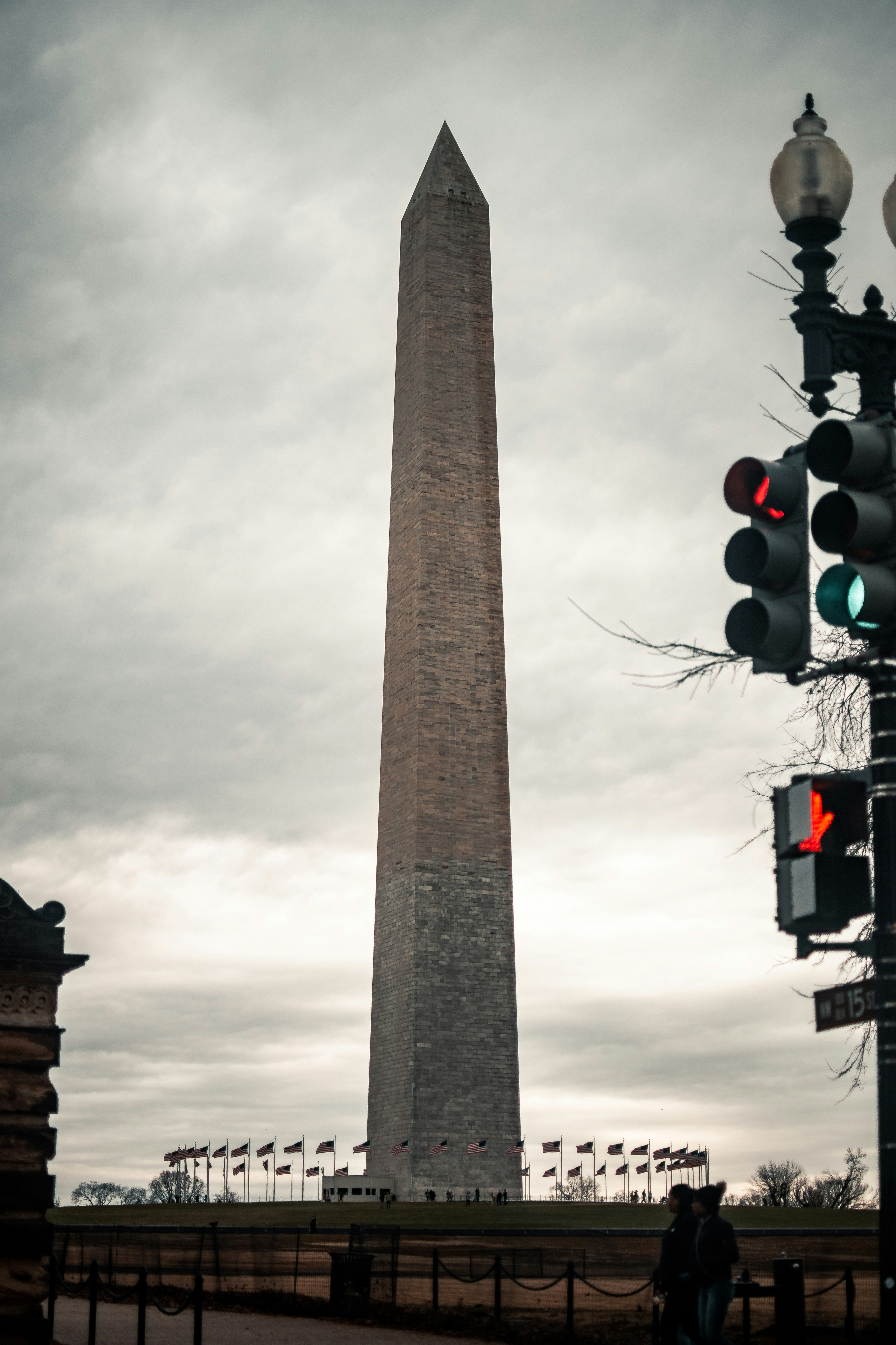 gray concrete tower under gray sky